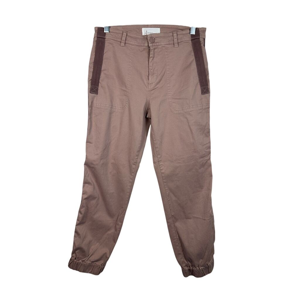 Anthropologie Mauve Cropped Utility Jogger Pants